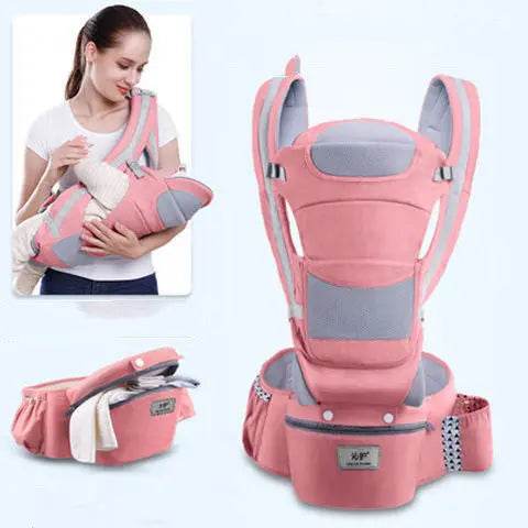 Ergonomic Baby Carrier Infant Baby Hipseat Carrier 3 In 1 Front Facing Ergonomic Kangaroo Baby Wrap Sling - ProTrendyz