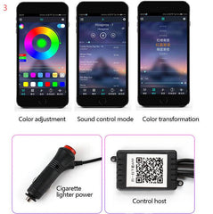 Car Fiber Optic Ambient Light Modified Car Interior Cool Light APP Rhythm Light - ProTrendyz