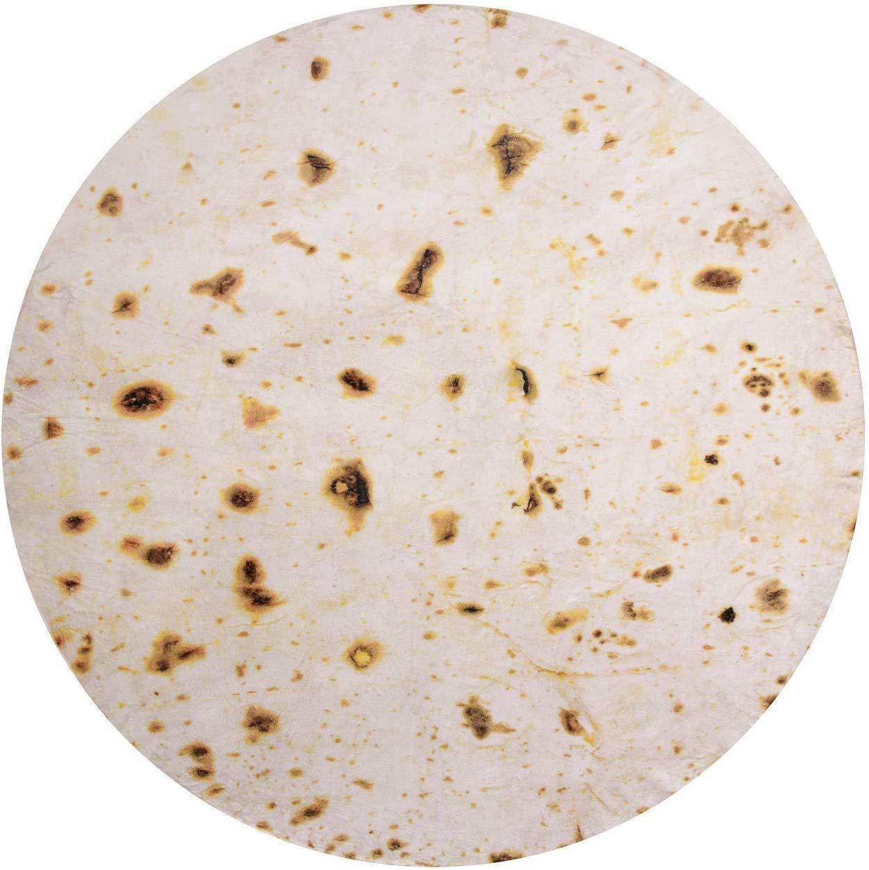 Pizza Taco Round Blanket Flannel - ProTrendyz