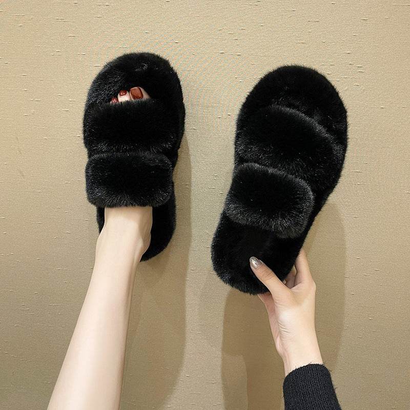 Fuzzy Slippers Women House Shoes Fluffy Bedroom Slippers - ProTrendyz