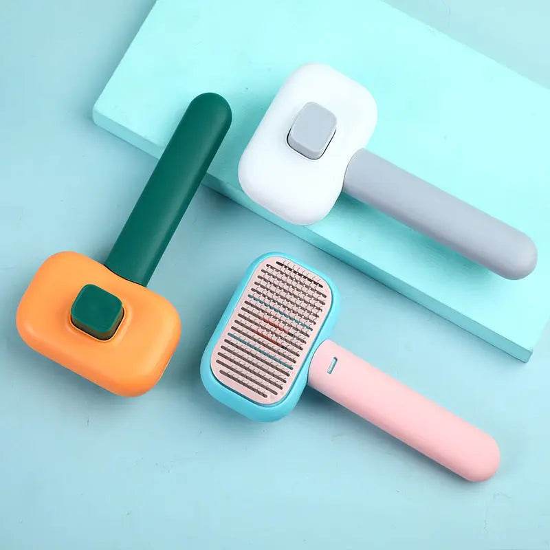 New Pet Cat Dog Hair Brush Hair Massage Comb Open-Knot Brush Grooming Cleaning Tool Stainless Steel Comb - ProTrendyz