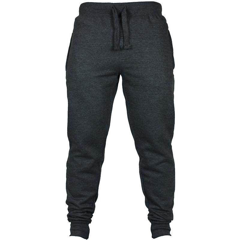 Men's Solid Color Drawstring Fleece Casual Pants - ProTrendyz