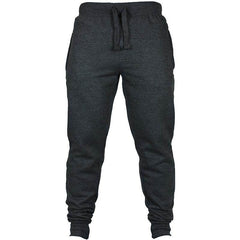 Men's Solid Color Drawstring Fleece Casual Pants - ProTrendyz