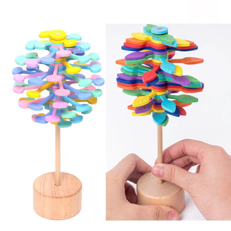 Solid Wooden Rotating Lollipop Fischer Series Creative Ornaments Decompression Toys Decompression Artifact Gyro - ProTrendyz