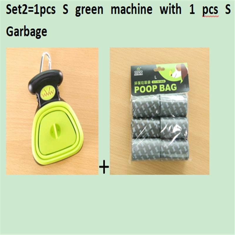 Dog Pet Travel Foldable Pooper Scooper With 1 Roll Decomposable bags Poop Scoop Clean Pick Up Excreta Cleaner Epacket Shipping - ProTrendyz