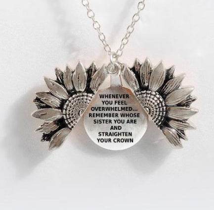 Sunflower Double-layer Lettering Necklace - ProTrendyz