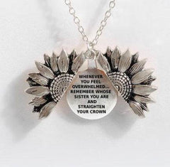 Sunflower Double-layer Lettering Necklace - ProTrendyz