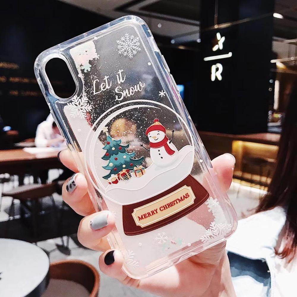 Compatible with Apple , Snowflakes Sands Mobile Shell Christmas - ProTrendyz