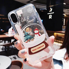 Compatible with Apple , Snowflakes Sands Mobile Shell Christmas - ProTrendyz