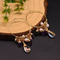 Pearl Czech crystal earrings - ProTrendyz