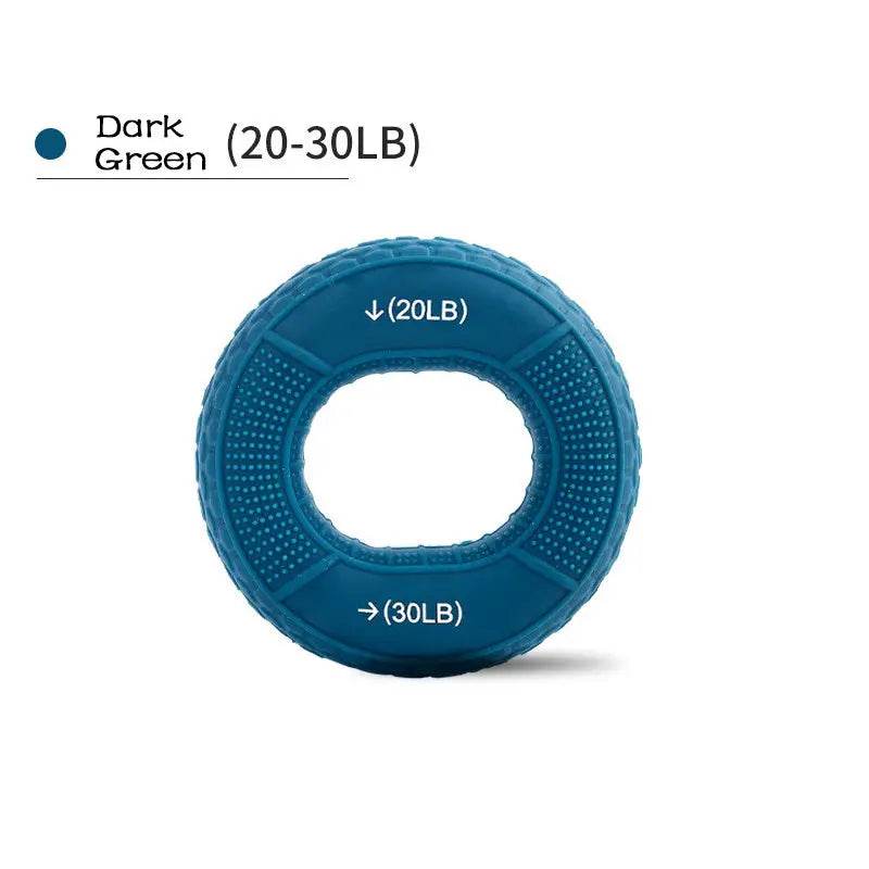 Hand Grip Strengthener, Grip Strength Trainer And Finger Exerciser Silicone Adjustable Hand Grip 20-80LB Gripping Ring Finger Forearm Trainer Carpal Expander Muscle Workout Exercise - ProTrendyz