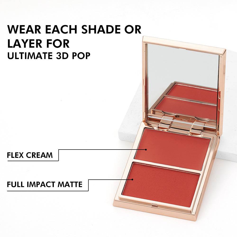 PHOFAY Double-Take Cream & Powder Blush Duo - ProTrendyz