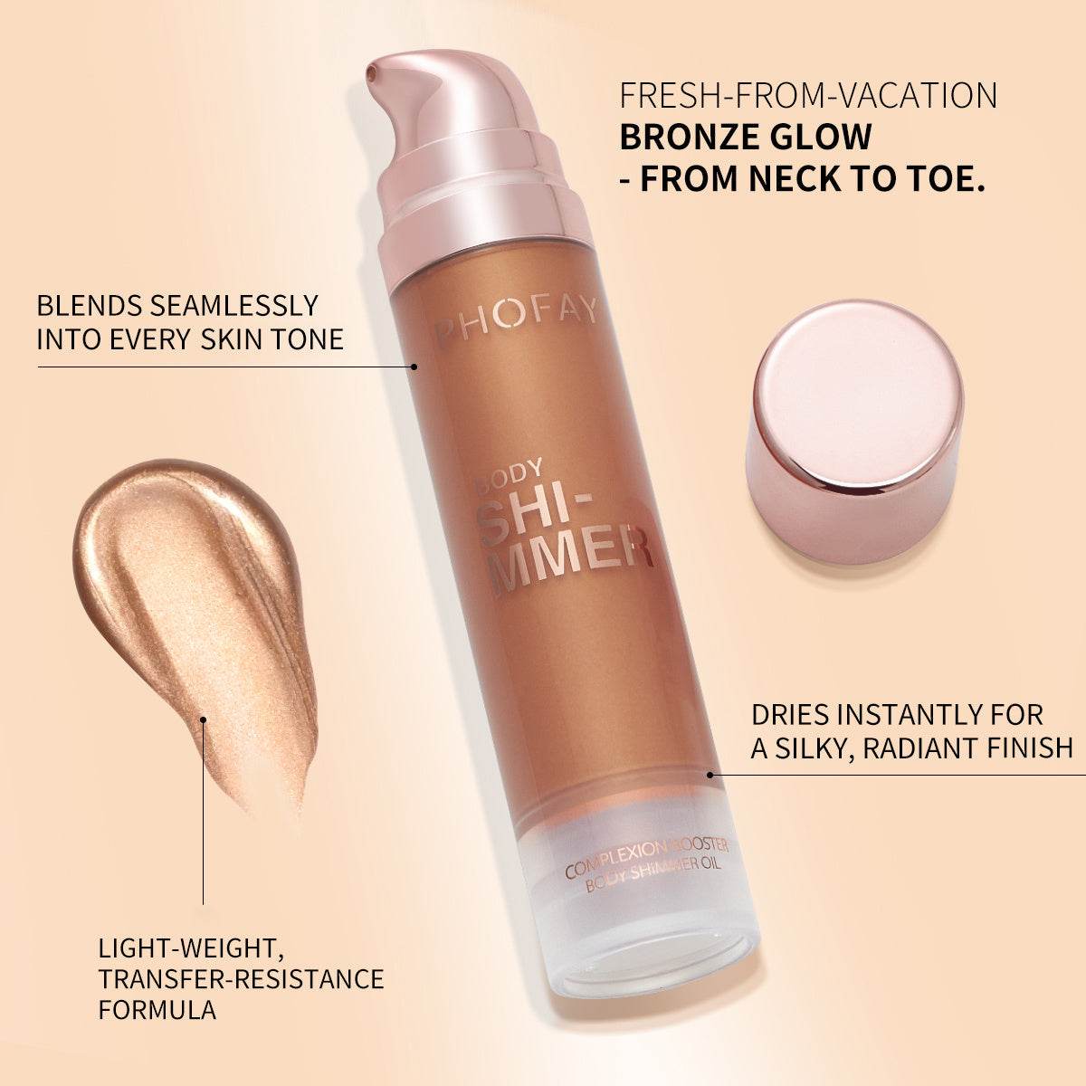 PHOFAY Body Shimmer Oil - ProTrendyz