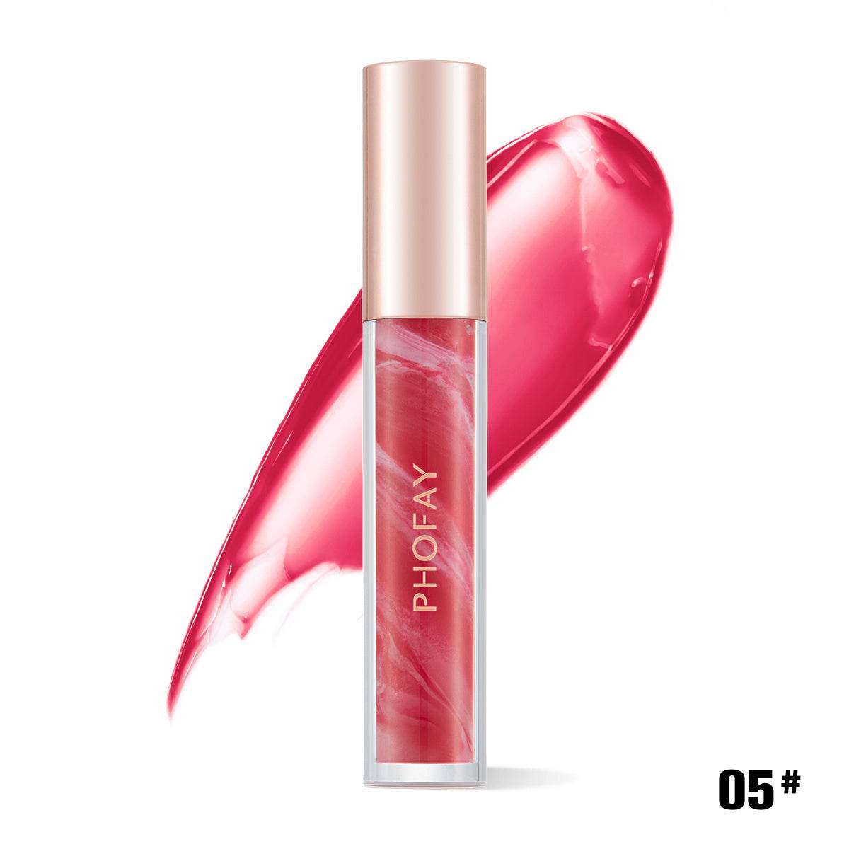 PHOFAY Rose Blooming Hydrating Lip Gloss - ProTrendyz