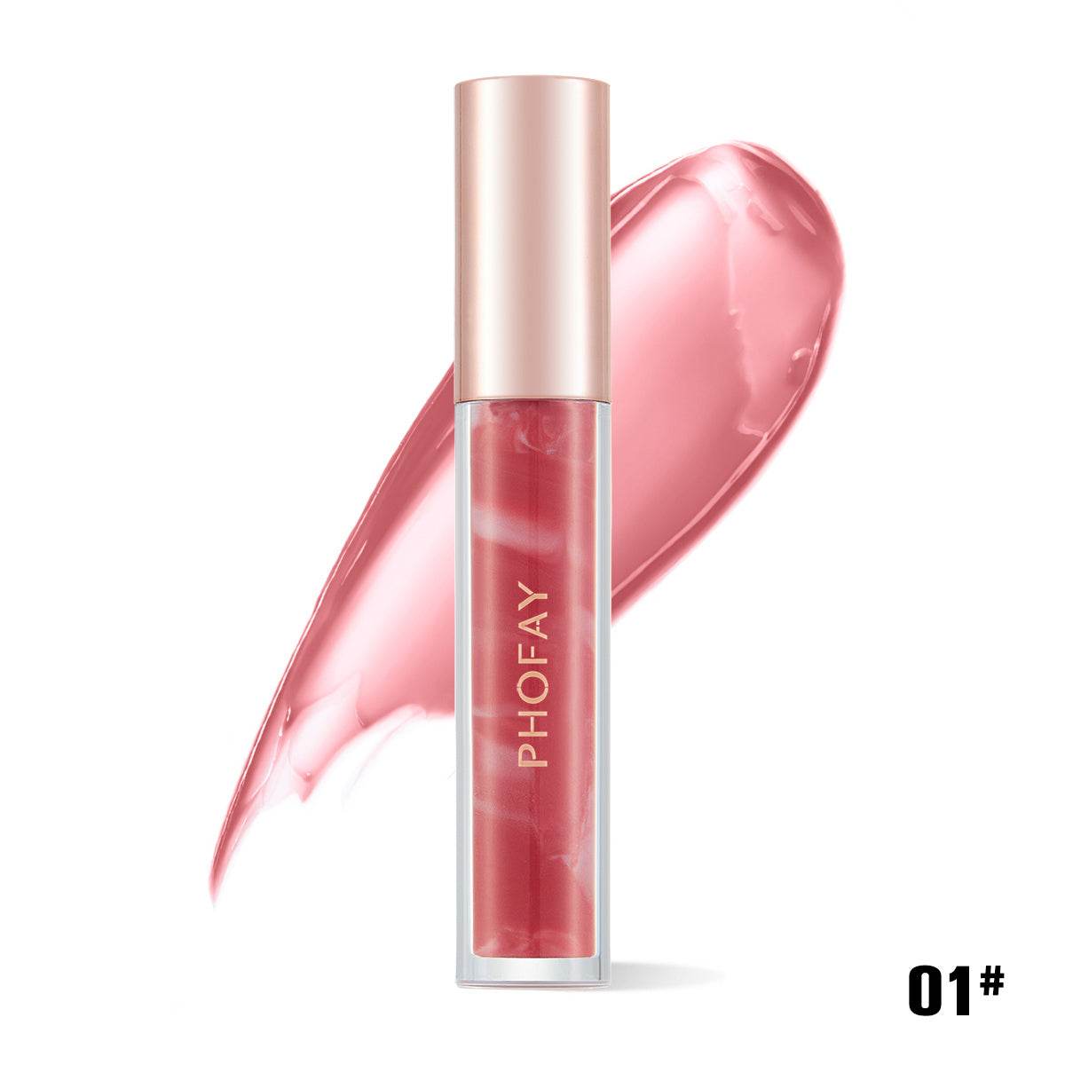 PHOFAY Rose Blooming Hydrating Lip Gloss - ProTrendyz