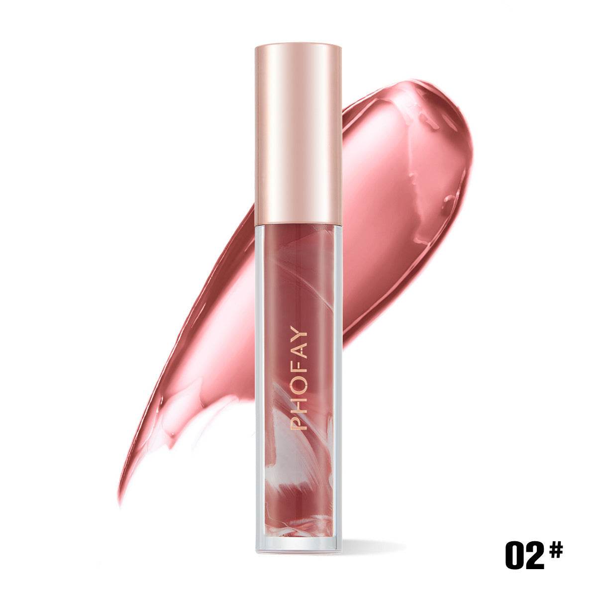PHOFAY Rose Blooming Hydrating Lip Gloss - ProTrendyz