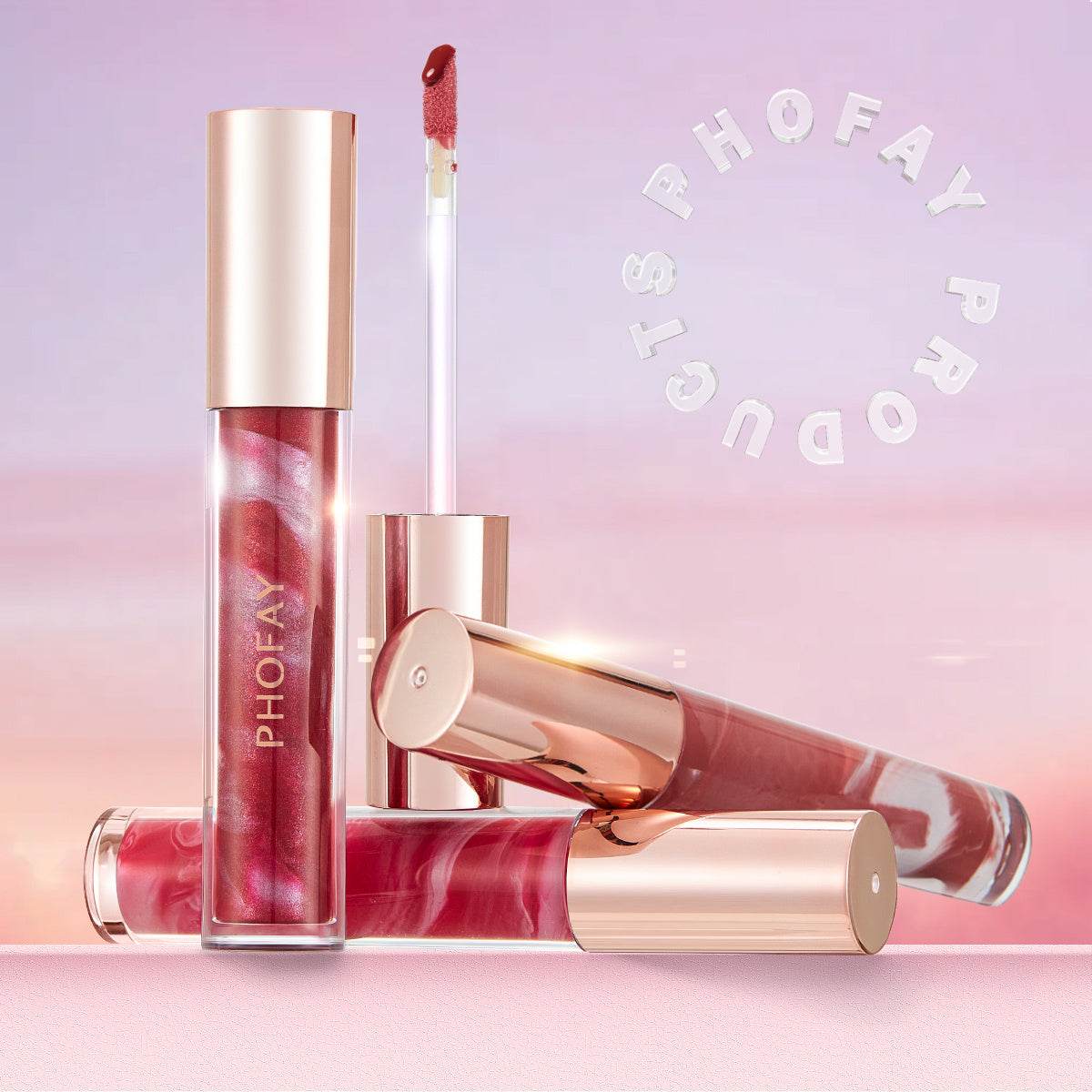 PHOFAY Rose Blooming Hydrating Lip Gloss - ProTrendyz