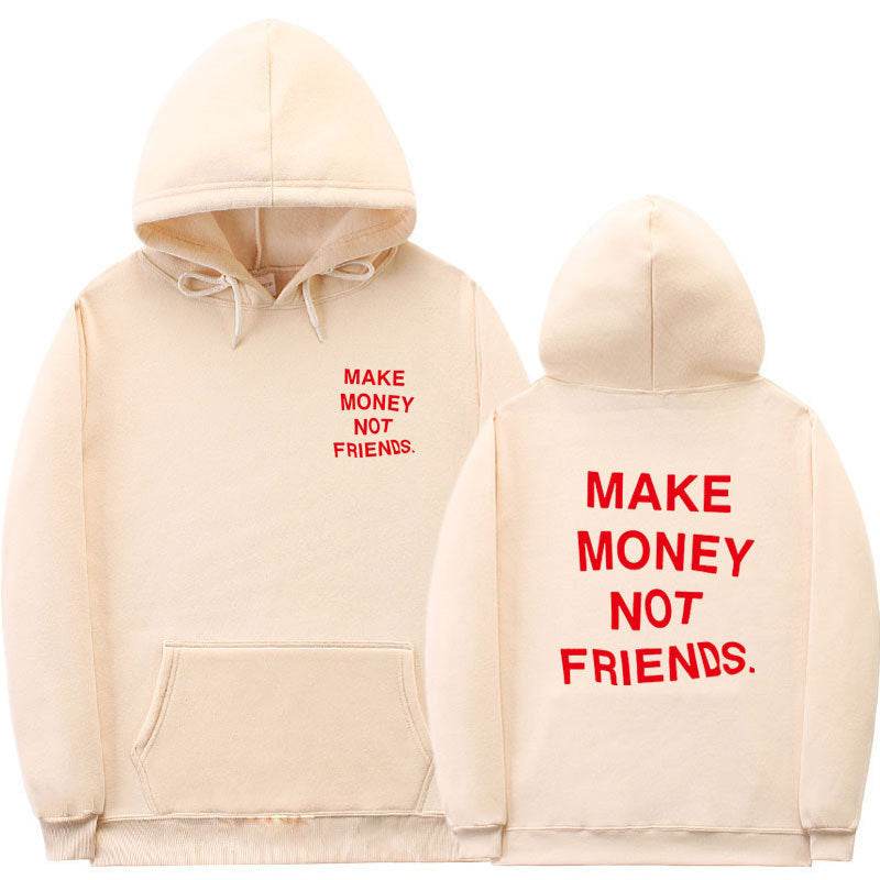 Letter printed Hoodie men's and women's fleece hoodies - ProTrendyz