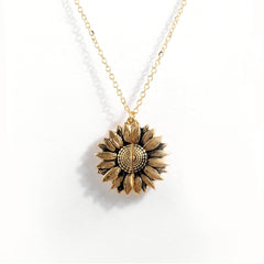 Sunflower Double-layer Lettering Necklace - ProTrendyz