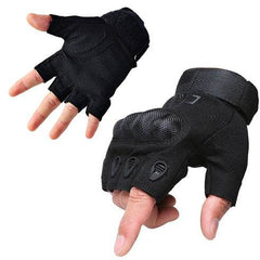 Tactical Gloves Army Military Men Gym Fitness Riding Half Finger Rubber Knuckle Protective Gear Male Tactical Gloves - ProTrendyz