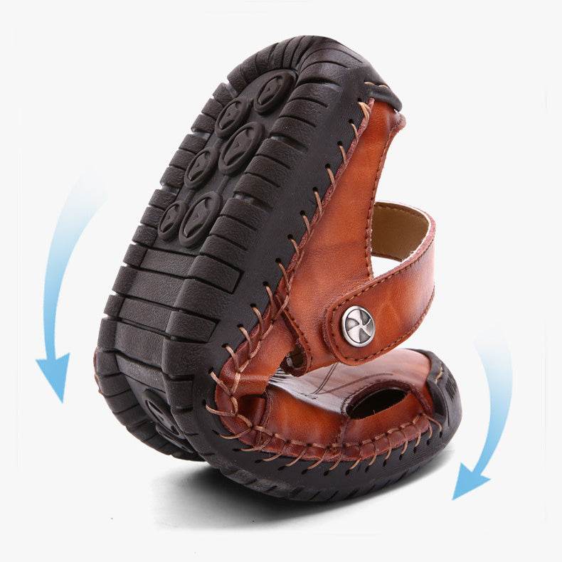 Men's Closed Toe Sandals Summer Adjustable Slides Slippers Fashion Beach Shoes - ProTrendyz