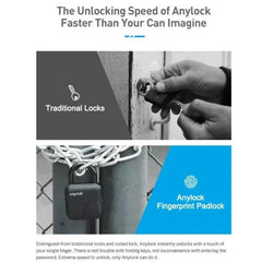 Smart Lock Waterproof L3 Fingerprint Padlock Trendy Fast Response - ProTrendyz