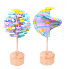 Solid Wooden Rotating Lollipop Fischer Series Creative Ornaments Decompression Toys Decompression Artifact Gyro - ProTrendyz