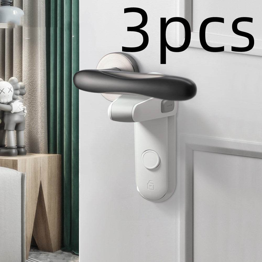 Children's Door Lever Lock Opening Artifact Anti-cat Anti-pet Room Easy To Install And Use - ProTrendyz