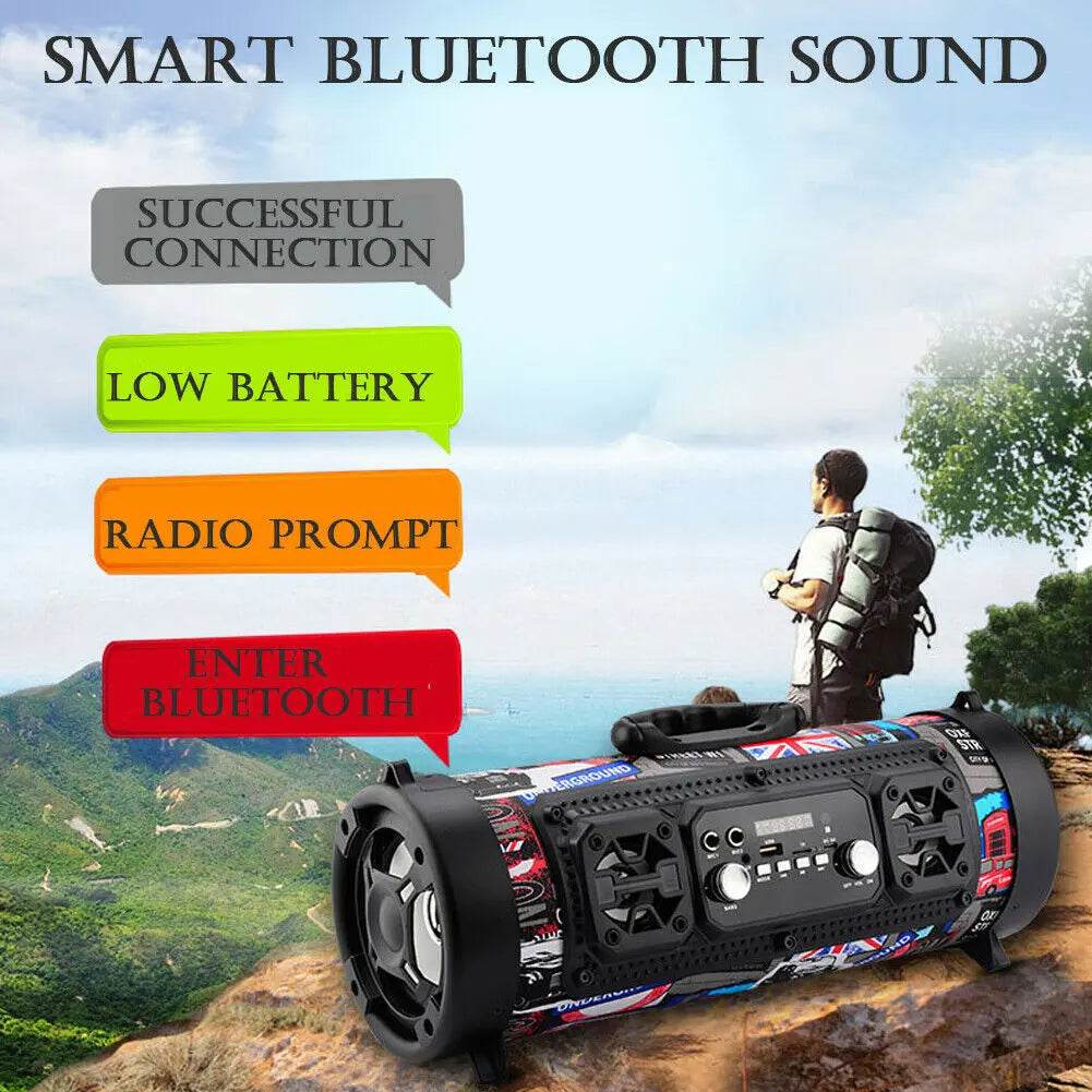 High-power Portable Waterproof Wireless Bluetooth Speaker Wide - ProTrendyz