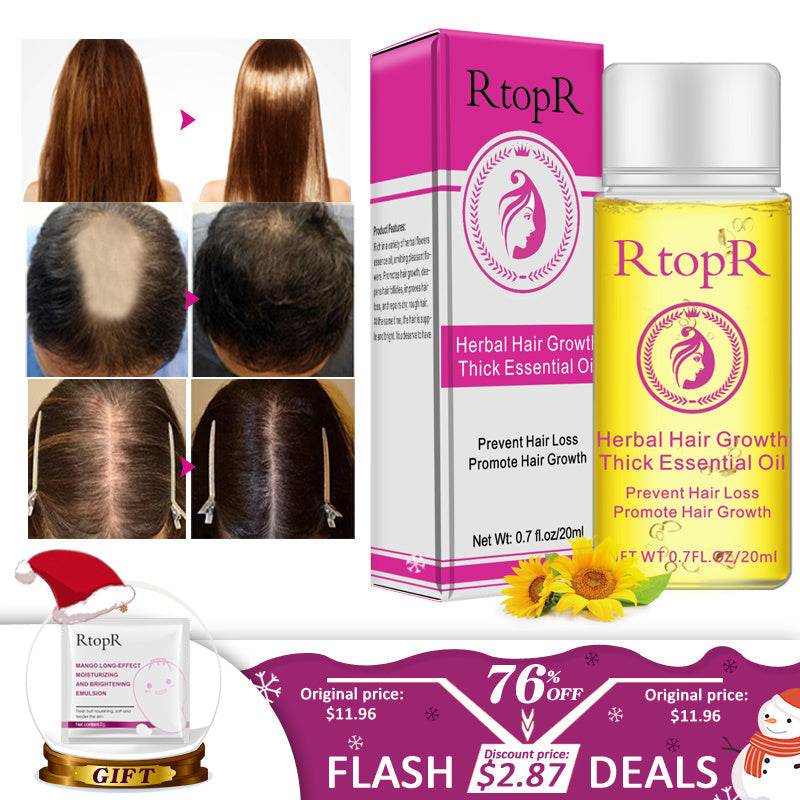 Fast Powerful Hair Growth Products Essential Oil Liquid Treatment Preventing Hair Loss Hair Care 20ml - ProTrendyz