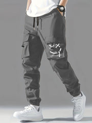 Straight Ankle Tied Wear-resistant Overalls Casual Pants
