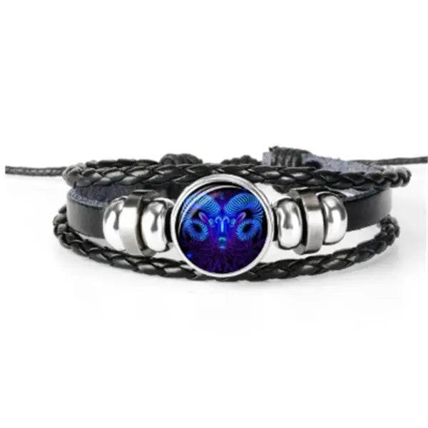 Zodiac Constellation Bracelet Braided Design Bracelet For Men Women Kids - ProTrendyz