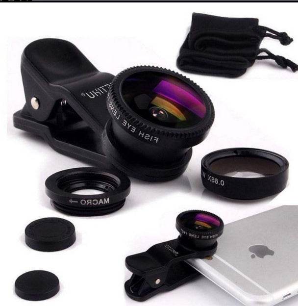 Universal Fisheye Lens 3 in 1 Mobile Phone Clip Lenses Fish - ProTrendyz