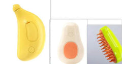 Steamy Cat Brush Cat Dog Grooming Comb Electric Self Cleaning Steam Cat Brush For Massage Avocado Shape Pet Spray Cat Grooming - ProTrendyz