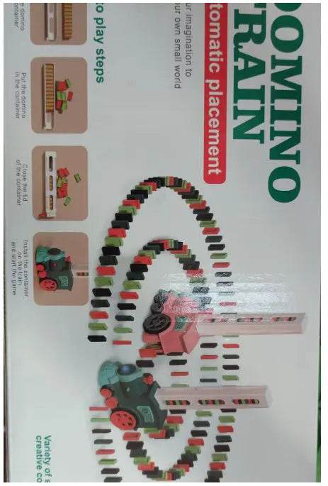 Domino Train Toys Baby Toys Car Puzzle Automatic Release Licensing Electric Building Blocks Train Toy - ProTrendyz
