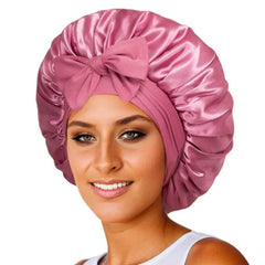 New Silk Bonnet For Sleeping Women Satin Bonnet Hair Bonnet Night Sleep Cap Scarf Wrap For Curly Hair With Tie Band For Curly Hair - ProTrendyz