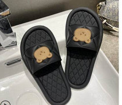W Bear Slippers Female Home Non-slip Bathing Indoor And Outdoor Wear Soft Bottom Comfortable Sandals Male - ProTrendyz