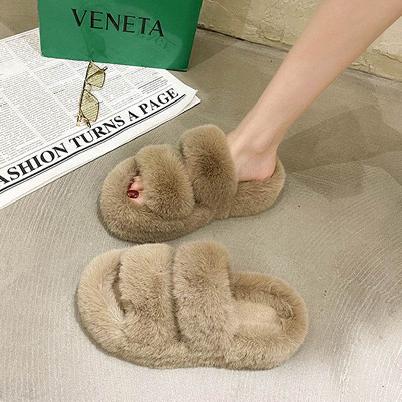 Fuzzy Slippers Women House Shoes Fluffy Bedroom Slippers - ProTrendyz