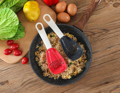 Multifunctional Slotted Spoon Grinding Cooking Spoon Mashed Auxiliary Food Ginger Garlic Spoon Press Potatoe Stir-frying Spatula Kitchen Gadget - ProTrendyz