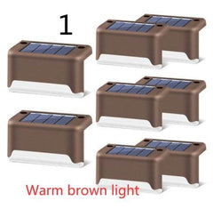 New Upgrade Waterproof LED Solar Fence Lamp Solar Deck Lights Solar Step Light Outdoor For Patio Stairs Garden Pathway Step Yard - ProTrendyz