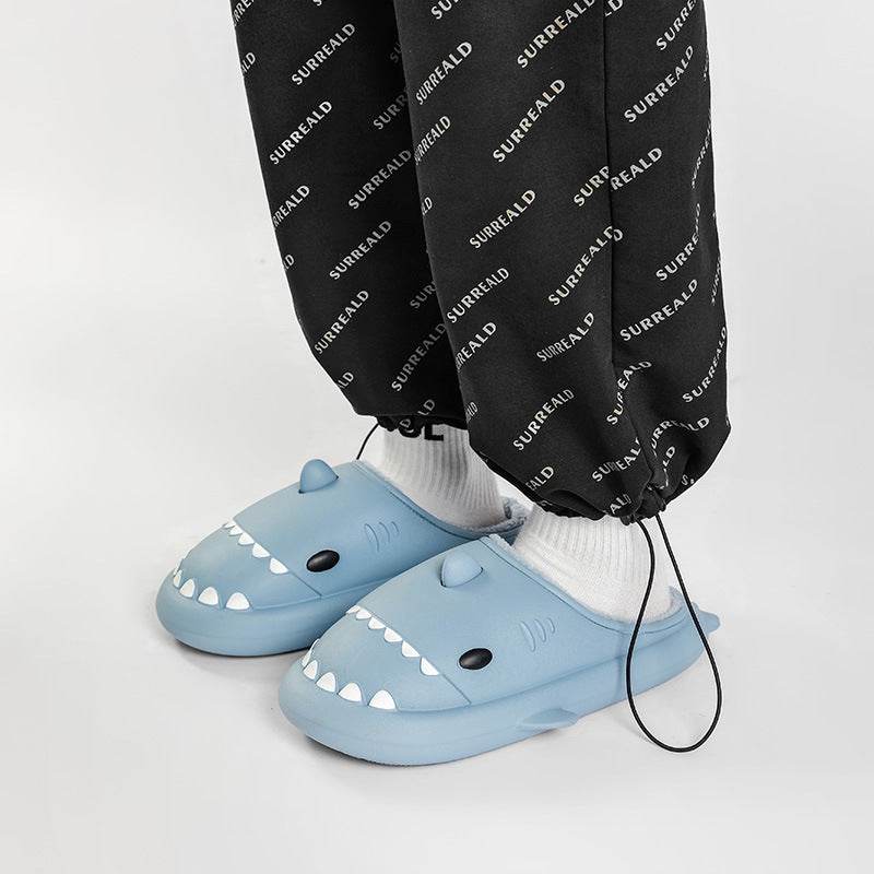 Cartoon Shark Shoes Home Slippers EVA Lovers Slippers Winter Soft Bottom Waterproof Shoes - ProTrendyz