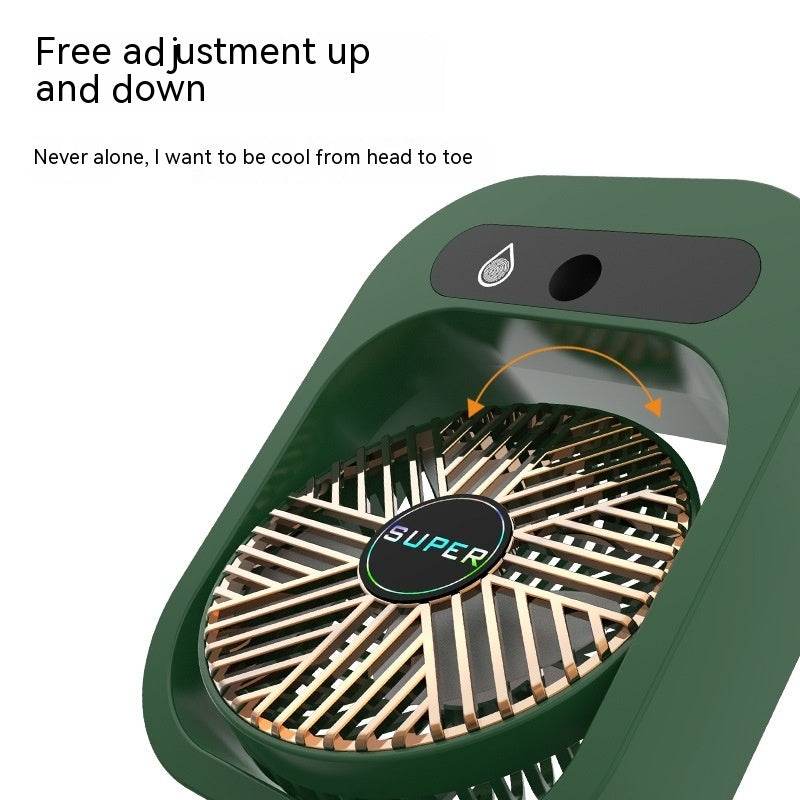 Air Conditioning Fan Desk Misting Fan Air Cooler Cooling USB Rechargeable Humidifier Portable Spray Fan With 3 Wind Speeds Mist Fan For Home - ProTrendyz
