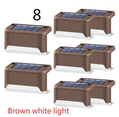 New Upgrade Waterproof LED Solar Fence Lamp Solar Deck Lights Solar Step Light Outdoor For Patio Stairs Garden Pathway Step Yard - ProTrendyz