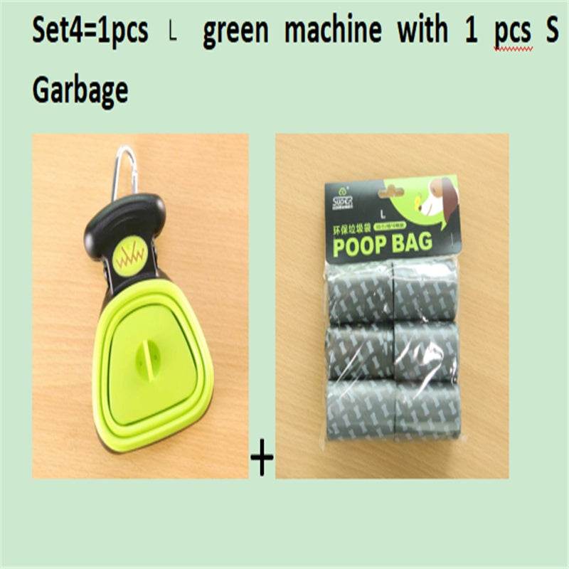Dog Pet Travel Foldable Pooper Scooper With 1 Roll Decomposable bags Poop Scoop Clean Pick Up Excreta Cleaner Epacket Shipping - ProTrendyz