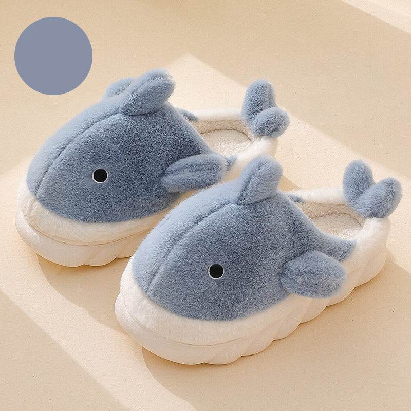 Shark Slippers Soft Sole Furry Shoes Home Bedroom Slippers Women - ProTrendyz