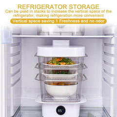 Multi-layer Dish Cover Heat Preservation Kitchen Cover Dining Table Leftover Storage Box Transparent Stack Cooking Hood Steamer - ProTrendyz