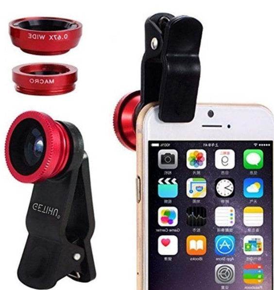 Universal Fisheye Lens 3 in 1 Mobile Phone Clip Lenses Fish - ProTrendyz