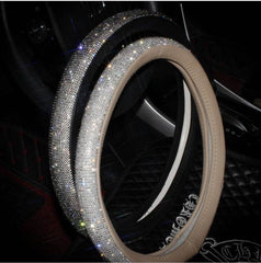 Car steering wheel handle set Four seasons universal really cute feminine cartoon leather anti-slip handle - ProTrendyz