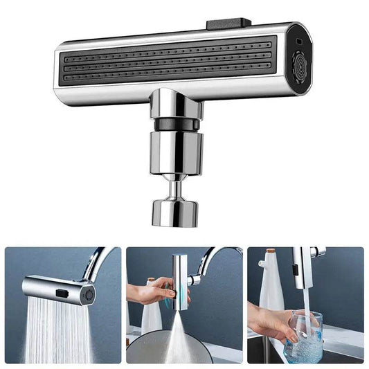 Kitchen Faucet Waterfall Outlet Splash Proof Universal Rotating Bubbler Multifunctional Water Nozzle Extension Kitchen Gadgets - ProTrendyz