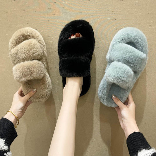 Fuzzy Slippers Women House Shoes Fluffy Bedroom Slippers - ProTrendyz